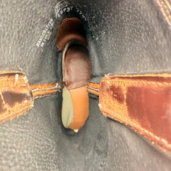 Justin Cowboy Boots Brown Leather Western Embroidered Men’s 9B (Women’s 10.5) - Picture 15 of 15